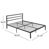 Christopher Knight Home® - Noble House - Kellen Modern Iron Queen Bed Frame