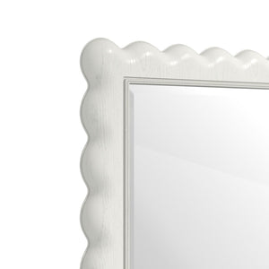 A.R.T. Furniture Haven Full-Length Mirror with Scalloped Frame - Enchanting Cottage Charm for Any Space 339129-2367