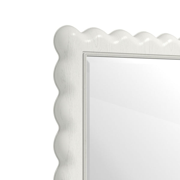 A.R.T. Furniture Haven Full-Length Mirror with Scalloped Frame - Enchanting Cottage Charm for Any Space 339129-2367