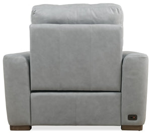 Hooker Furniture Optimus Semi-Aniline Leather Small Power Recliner With Independent Power Headrest, Compact Luxury Comfort SS925-PH1-094-S