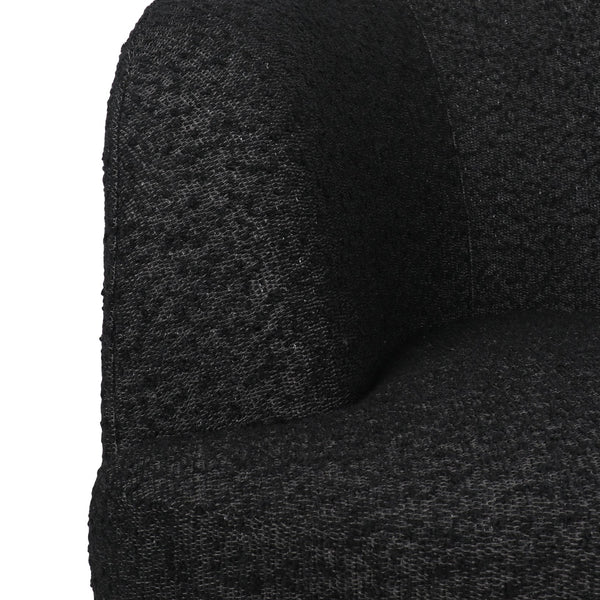 English Elm Christopher Knight Home® - Swivel Upholstered Accent Chair with Plush Fabric Comfort and 360° Rotation for Living Rooms Black 74240.00BLKBCL