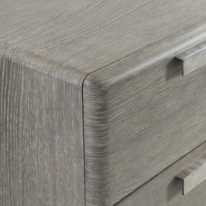 Bernhardt Bernhardt Monolith Dresser — Wire-Brushed Oak Rustic-Modern 5 Soft-Close Drawers, Cast Aluminum Pulls 343052