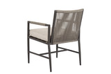 Pietra Armless Dining Chair in Dupione Celeste, No Welt SW4601-1A-8067 Sunset West