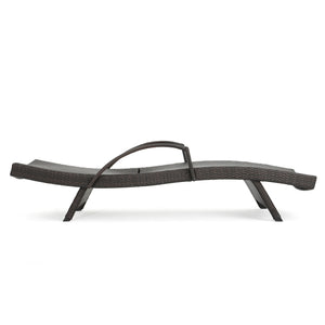 English Elm Christopher Knight Home® - Salem Pe Wicker Chaise Lounge With Adjustable Back, Weather-Resistant Design For Ultimate Comfort 52005.00ARM