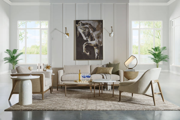 A.R.T. Furniture Harvey Accent Chair - Contemporary Tawny Design With Pocket Coil Cushion And Luxurious Fiber Pillow  Parrawood Solid Frame In The Tawny Finish 765514-5803