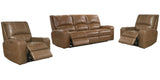 Parker House Swift - Bourbon Power Reclining Sofa And Two Recliners Brown Top Grain Leather With Match (X) Mswi-311ph-bou