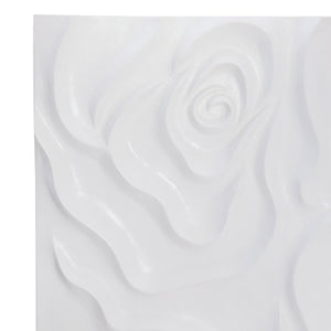 Bernhardt Bernhardt Penrose Credenza With Floral Plaster Fronts, Polished Stainless Base, Soft-Close Storage (96) 301870