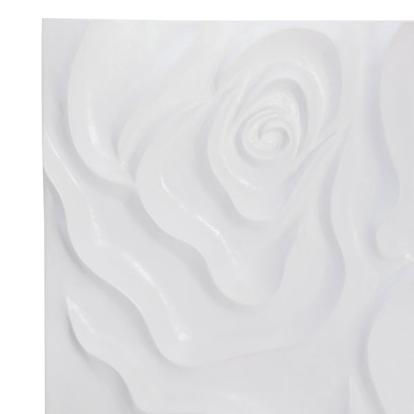 Bernhardt Bernhardt Penrose Credenza With Floral Plaster Fronts, Polished Stainless Base, Soft-Close Storage (96) 301870