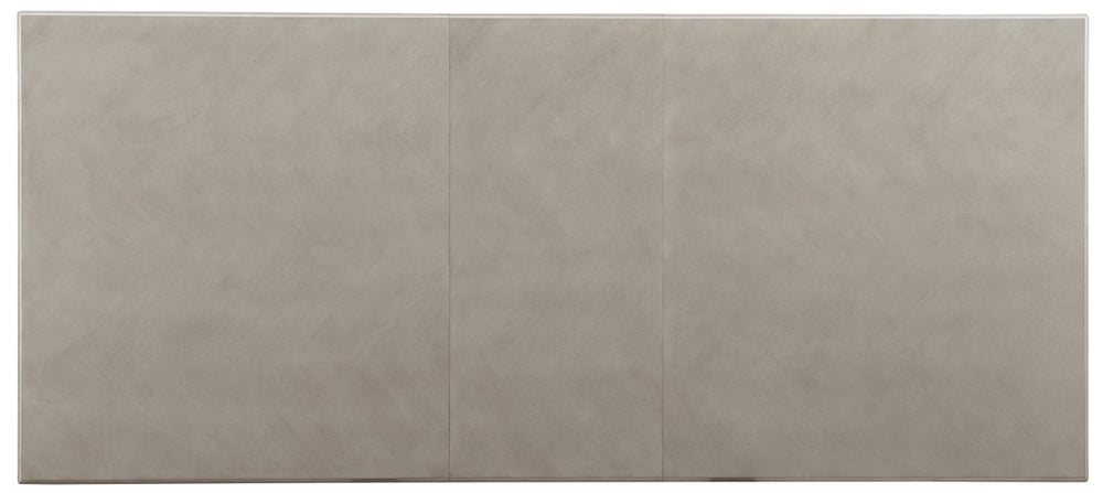 Hooker Furniture Elixir Herringbone 80" Rectangular Dining Table With 20" Leaf, Walnut Veneer & Brass X-Base Finish 5990-75200-LTWD