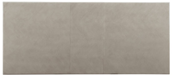 Hooker Furniture Elixir Herringbone 80" Rectangular Dining Table With 20" Leaf, Walnut Veneer & Brass X-Base Finish 5990-75200-LTWD
