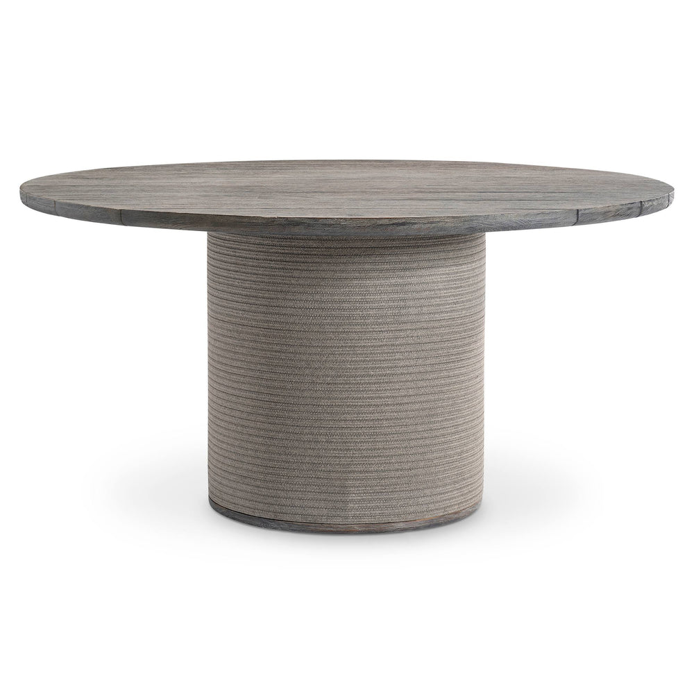 Bernhardt Bernhardt Rialto Slatted Teak Top Outdoor Dining Table with Rope Wrapped Base K2316
