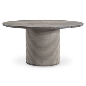Bernhardt Bernhardt Rialto Slatted Teak Top Outdoor Dining Table with Rope Wrapped Base K2316