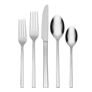 Lenox Oneida Allay 20 Piece Everyday Flatware Set, Service for 4 Metallic, STAINLESS METAL B1016020AL21