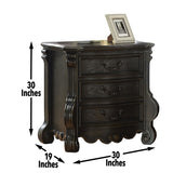 Steve Silver Rhapsody Nightstand in Dark Brown with Intricate Antique Styling & Whisper-Quiet Drawer Operation