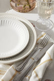 Lenox French Perle Groove Dinner Plates, Set of 4 White, WHITE STONEWARE 895721