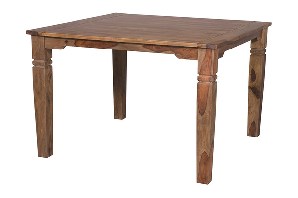 Porter Designs Porter Taos Solid Sheesham Wood 54" Square Counter Table - Timeless Craftsmanship & Artful Design Brown Wood 07-196-08-9027hl