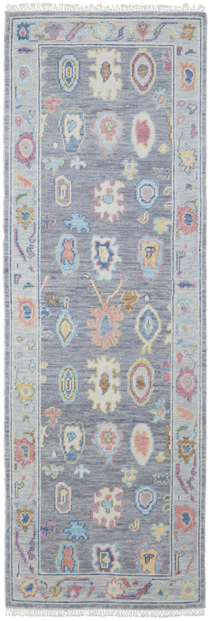 Feizy Rugs Karina Hand-knotted Wool Rug - Timeless Elegance And Modern Functionality For Sophisticated Decor Blue,Gray,Red Wool 9096792fgry000i6a