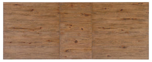 Hooker Furniture Big Sky Pecky Hickory Dining Table With 24" Leaf — Vintage Natural Parson’S Style, Rustic Durable Elegance 6700-75207-80