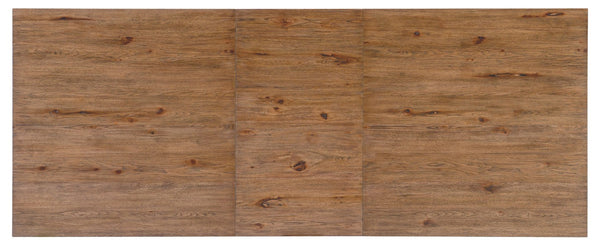 Hooker Furniture Big Sky Pecky Hickory Dining Table With 24" Leaf — Vintage Natural Parson’S Style, Rustic Durable Elegance 6700-75207-80