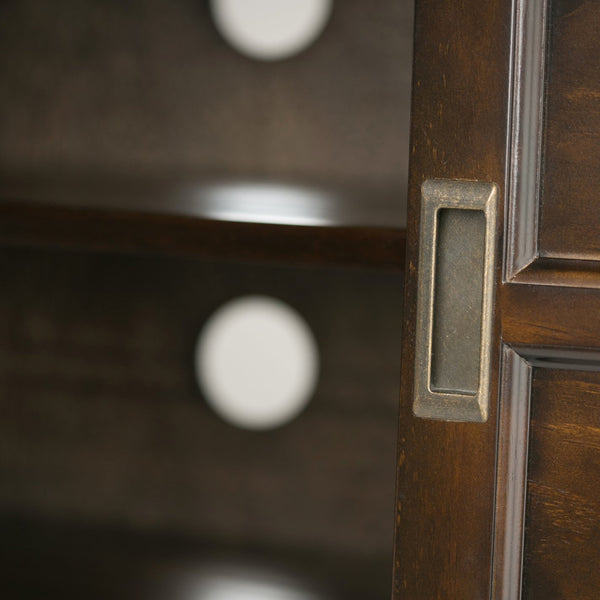 English Elm Burlington Tall Tv Media Stand In Rich Mahogany Brown - Classic Design With Ample Storage & Style B136P159511