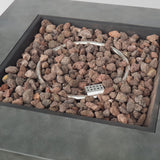 Christopher Knight Home® Noble House Square Iron Fire Pit-50 000 Btu