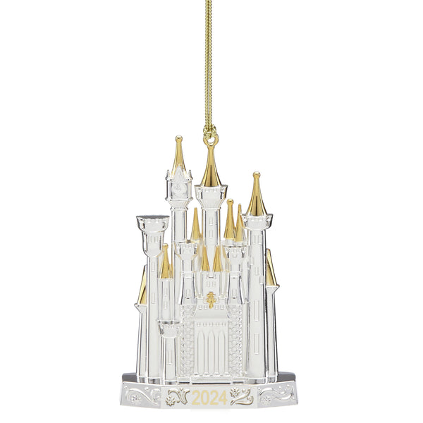 Lenox 2024 Silverplated Disney Castle Metal Ornament Metallic, SLVR PLATE METAL 895766