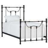 Homelegance By Top-Line Roshan Victorian Iron Metal Twin Bed Black Metal