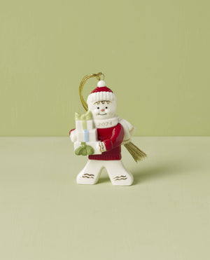 Lenox 2024 Gingerbread Man Ornament IVORY PORCELAIN 895762