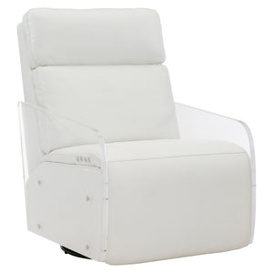 Parc Leather Power Motion Chair 229RLO White Leather Bernhardt