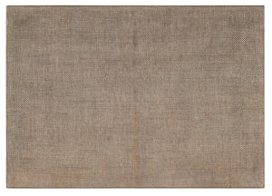 Hooker Furniture Modern Mood Two Drawer Nightstand With Raffia Wrap, Oak Veneer Texture, Metal Trim & Soft Rounded Sides Medium Brown 6850-90416-89