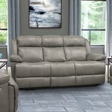 Parker House Parker Living Eclipse - Florence Heron Power Reclining Sofa Florence Heron Top Grain Leather with Match (X) MECL#832PH-FHE