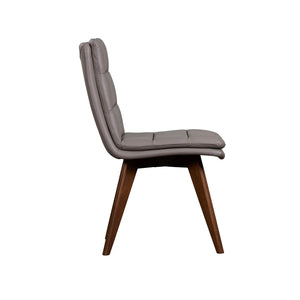 Porter Castor Genuine Leather Dining Chair Set of 2 - Stylish Comfort for Modern Dining Spaces