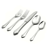 Lenox Oneida Kenwood 5 Piece Fine Flatware Place Setting, Service for 1 Metallic, STAINLESS METAL 2915005A