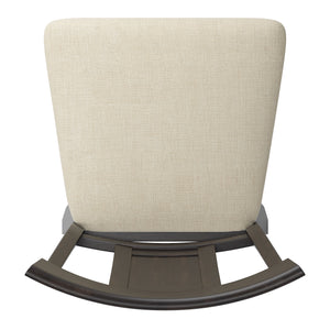 Homelegance By Top-Line Juliette Panel Back Counter Height Wood Swivel Chair Black Rubberwood