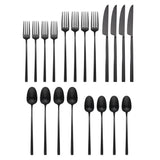 Lenox Cambridge Damaris Black Satin 20-Piece Flatware Set Metallic, BLACK METAL 513620CKW12R