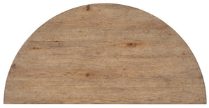 Hooker Furniture Vineyard Demilune Nightstand With Sonoma Pecky Hickory, Rustic Hammered Pulls & Soft‑Close Doors 6952-90115-80