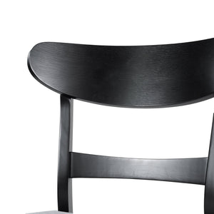 English Elm [video] Rubberwood Dining Chairs Set of 2 Upholstered Mid-century Seats for Modern Homes Light Grey 58915.00LGRY