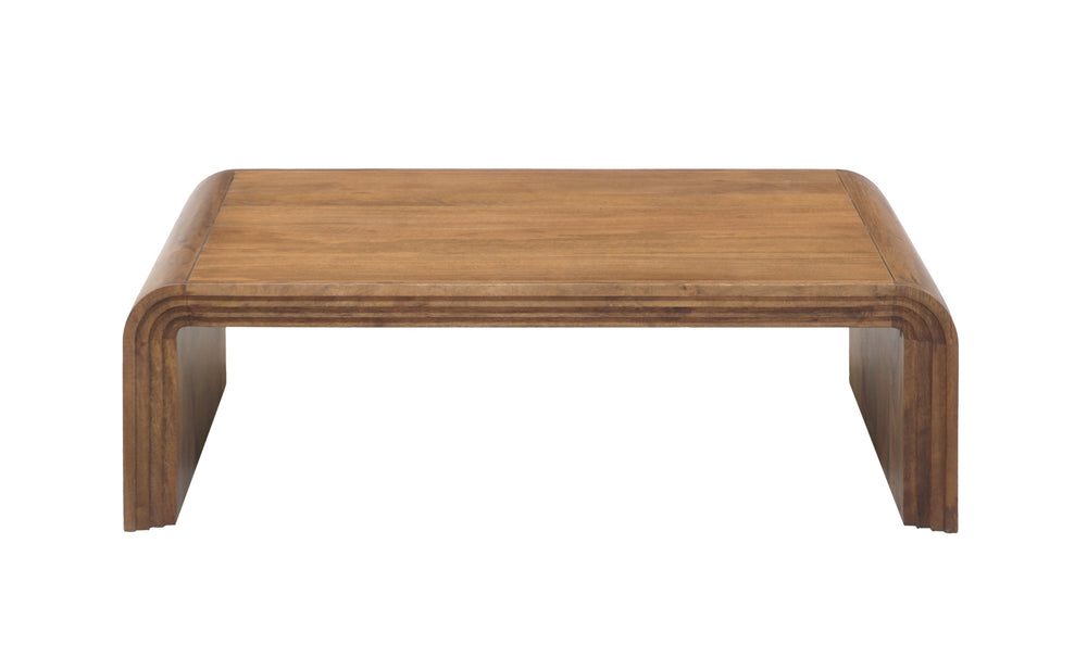 Porter Designs Palencia Mango Wood Coffee Table Set With Waterfall Edge - Stylish, Durable & Unique Natural Wood 05-117-13-3098