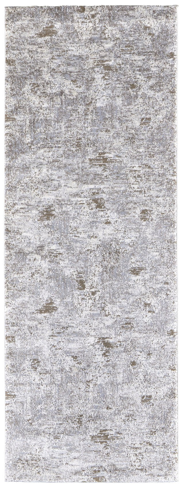 Feizy Rugs Vancouver Abstract Distressed Area Rug - Durable Polypropylene Blend For Contemporary Living Spaces Ivory,Gray,Tan Polypropylene,Polyester Vnr39fhfivygryi71