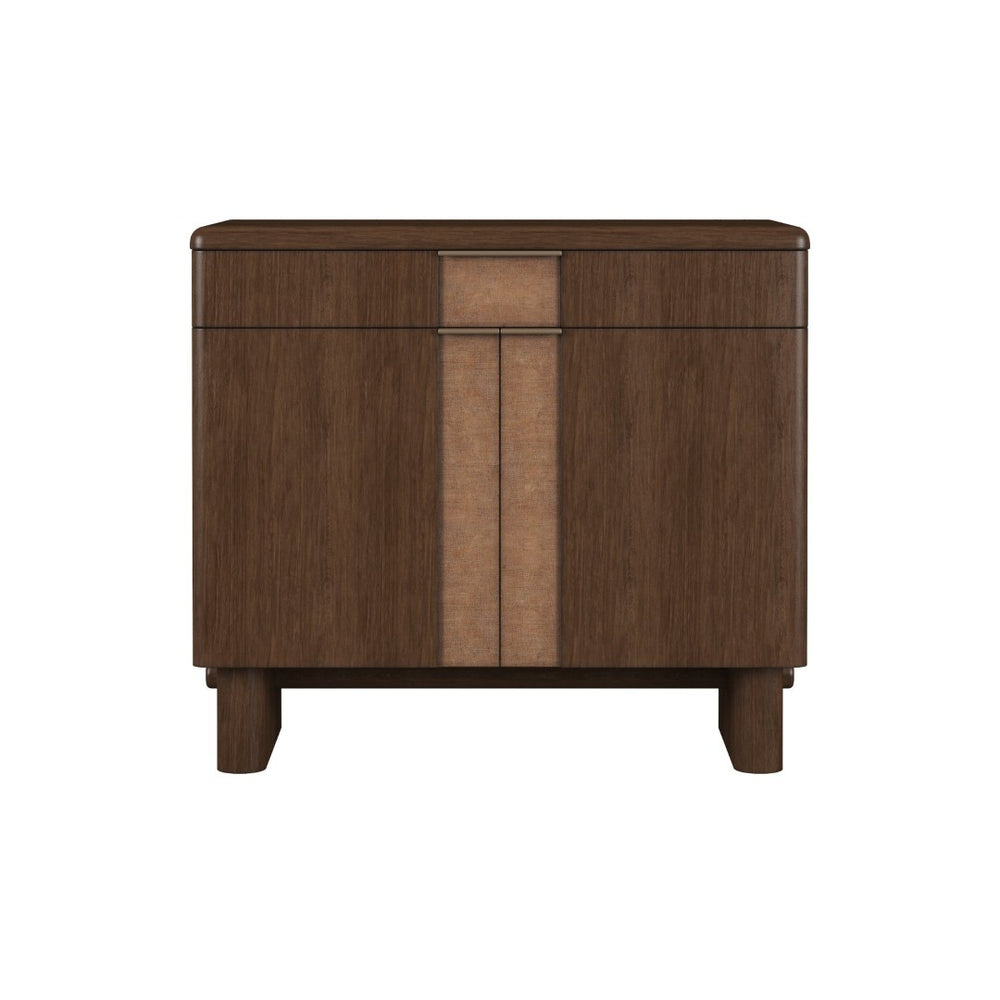 A.R.T. Furniture Verge Accent Door Chest - Handcrafted Walnut Storage with Rounded Design for Modern Interiors & Style 337397-1960