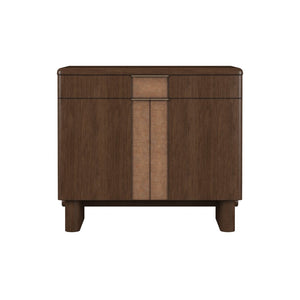 A.R.T. Furniture Verge Accent Door Chest - Handcrafted Walnut Storage with Rounded Design for Modern Interiors & Style 337397-1960