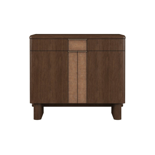 A.R.T. Furniture Verge Accent Door Chest - Handcrafted Walnut Storage with Rounded Design for Modern Interiors & Style 337397-1960