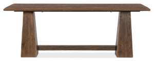Hooker Furniture Driftwood Flip-Top Console Table With Buckboard Distressed Finish, Space-Saving Expandable Design Medium Wood 6820-85003-85