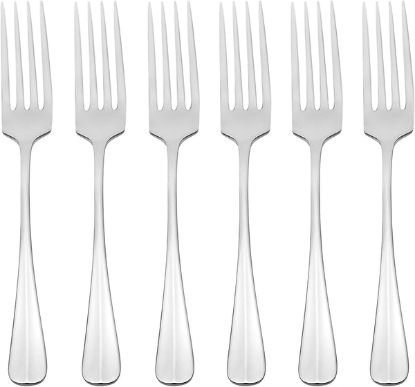 Lenox Oneida Savor Dinner Forks, Set of 6 Metallic, STAINLESS METAL B322006B