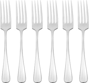 Lenox Oneida Savor Dinner Forks, Set of 6 Metallic, STAINLESS METAL B322006B