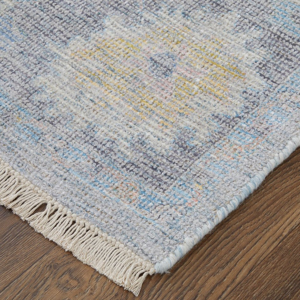 Feizy Rugs Caldwell Handwoven Wool & Viscose Area Rug – Transitional Bohemian Floral Design For Elegant Spaces Blue,Yellow,Orange Wool,Viscose 8798979fblumltf50