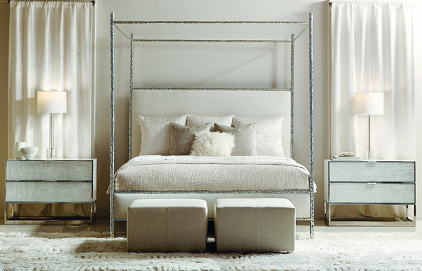 Bernhardt Bernhardt Cook Hand-Antiqued Brass Candleholder With Crystal Hurricane Shade For Elegant Ambiance 382229