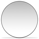 Tribeca Round Mirror with Textured Steel Frame, 44