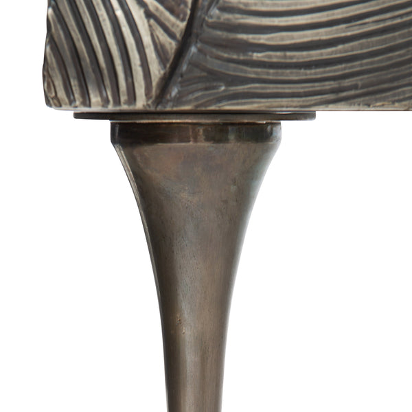 Bernhardt Bernhardt Bruce Nesting Trays Set Of 3-Inches Deep Midnight Leather With Antique Brass Handles, Luxe 301872