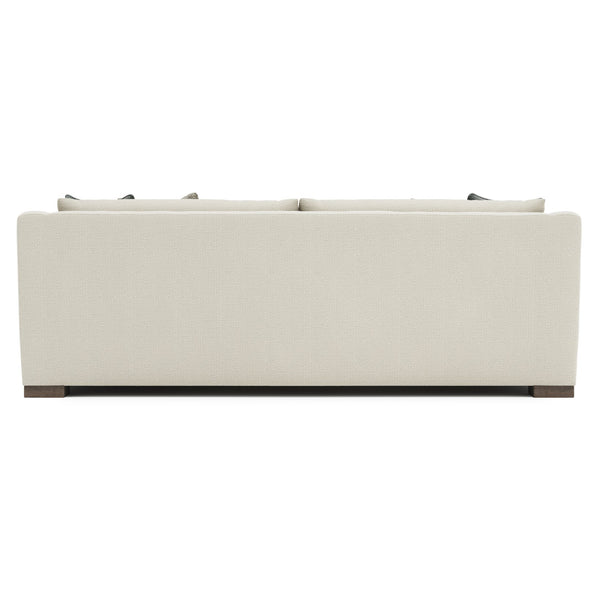 Bernhardt Bernhardt Gabi Boucle Sofa — Oversized 94" Transitional Luxe Upholstery, Knife-Edge Pillows, Wood Feet - Made to Order P7087B